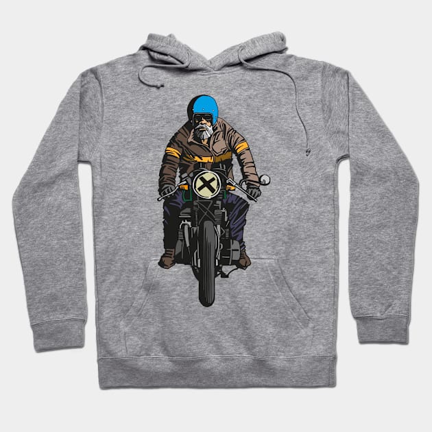 Biker Hoodie by AngryBunnyCreations